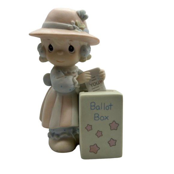 1989 PRECIOUS MOMENTS FIGURINE - YOU WILL ALWAYS BE MY CHOICE - PM-891 WITH BOX - Picture 5 of 13